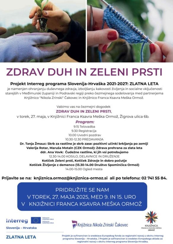 Projekt ZLATNA LETA - Zdrav duh in zeleni prsti
